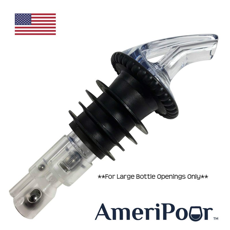 Ameripour - Measured Liquor Pourer - Patron Pour Spout - Made 100% In The USA. Bar Spouts That Don't Leak - No Cracks, Just A Perfect Cocktail Pour Every Time. (Clear, 1.5oz (45ml) - 10 Pack) - Image 2